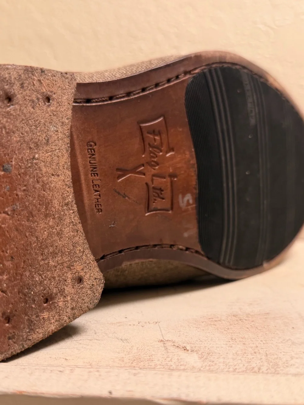 Classic Brown Leather and Olive Fabric Cap-Toe Derby
